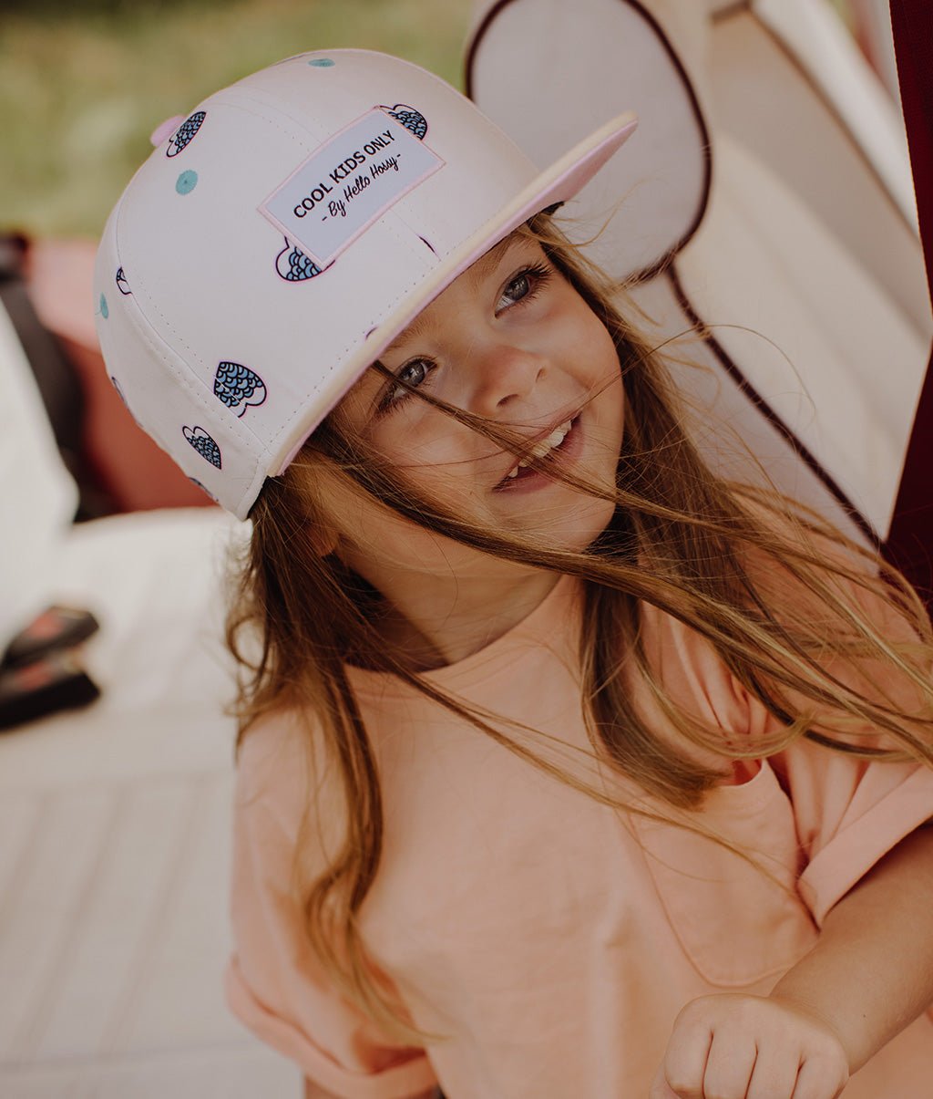 Cappellino Bambini Mermaid, visiera piatta, eco-responsabile, certificato Oeko-Tex, da 9 mesi, Cool Kids Only !