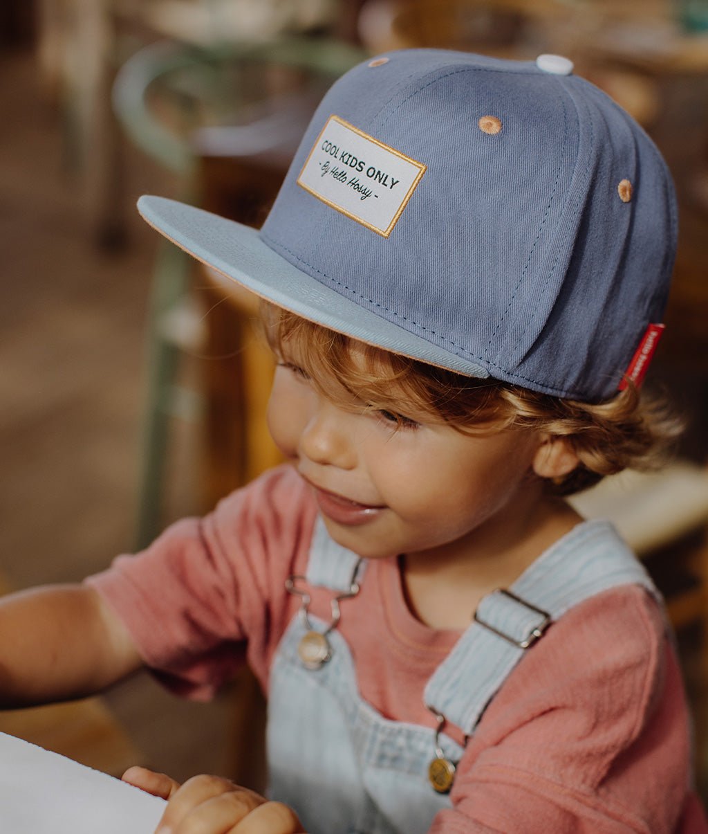 Cappellino Bambini Mini Malo, visiera piatta, 100% cotone biologico, certificato Oeko-Tex, dai 9 mesi, Cool Kids Only!