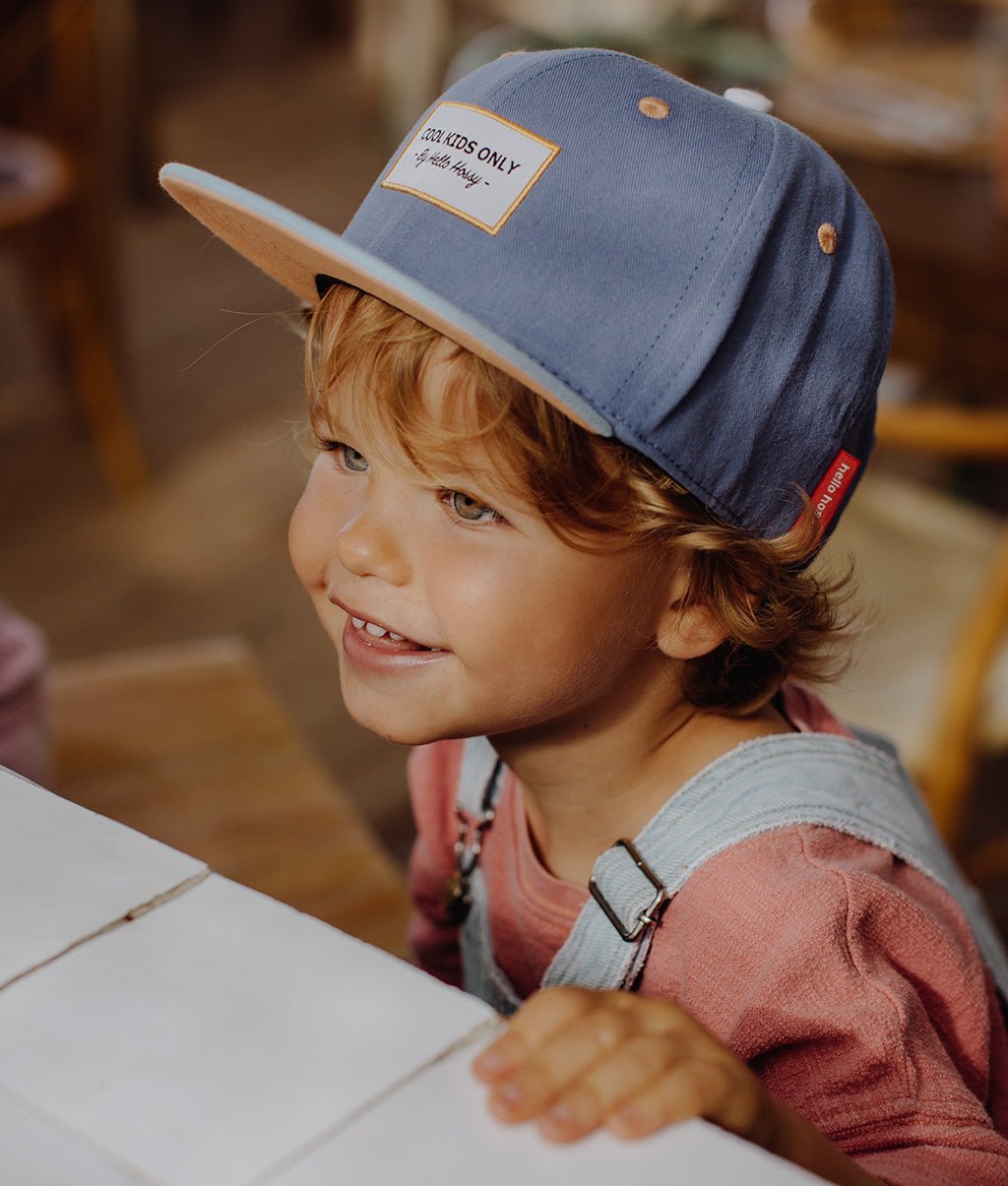 Cappellino Bambini Mini Malo, visiera piatta, 100% cotone biologico, certificato Oeko-Tex, dai 9 mesi, Cool Kids Only!