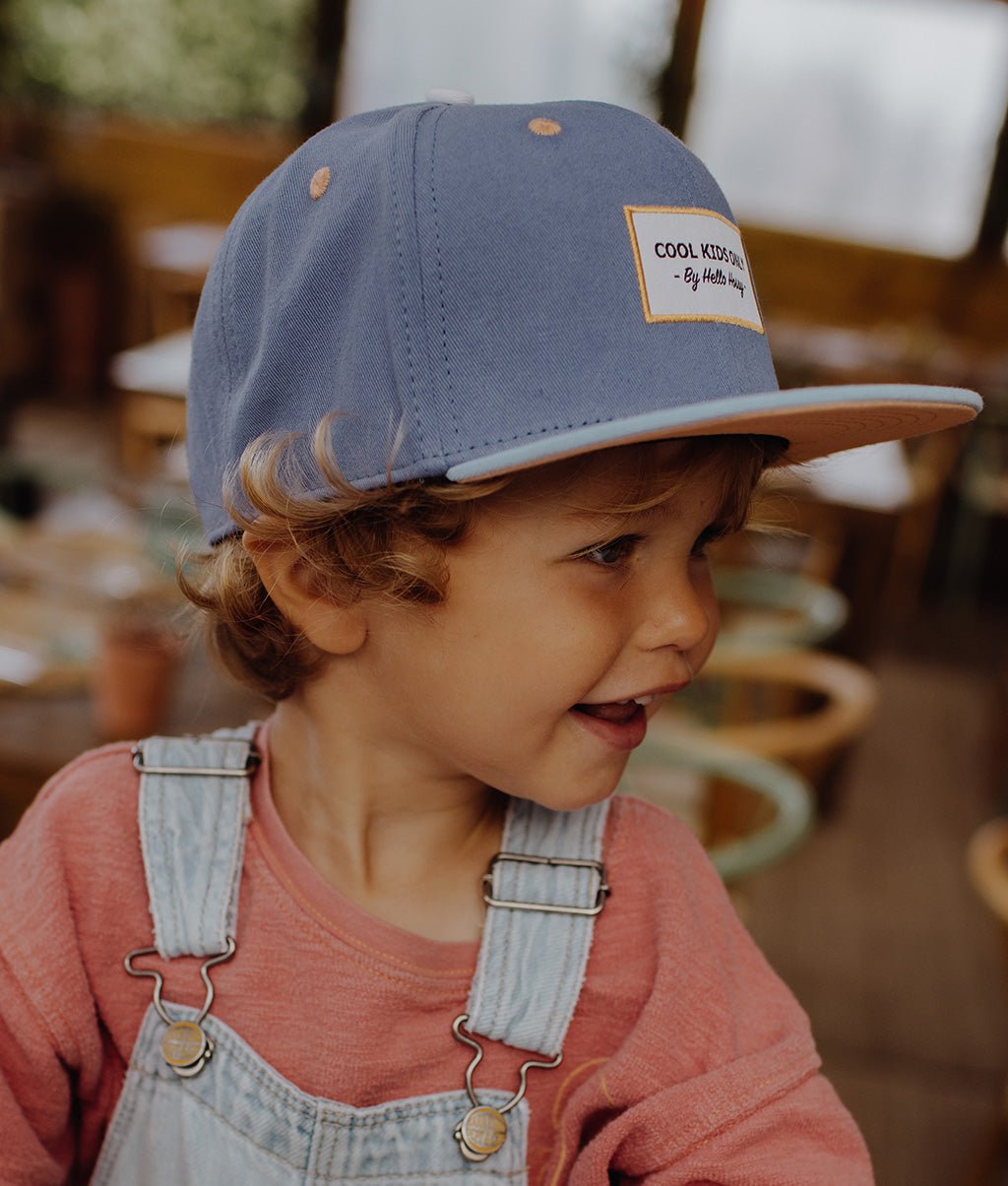 Cappellino Bambini Mini Malo, visiera piatta, 100% cotone biologico, certificato Oeko-Tex, da 9 mesi, Cool Kids Only !