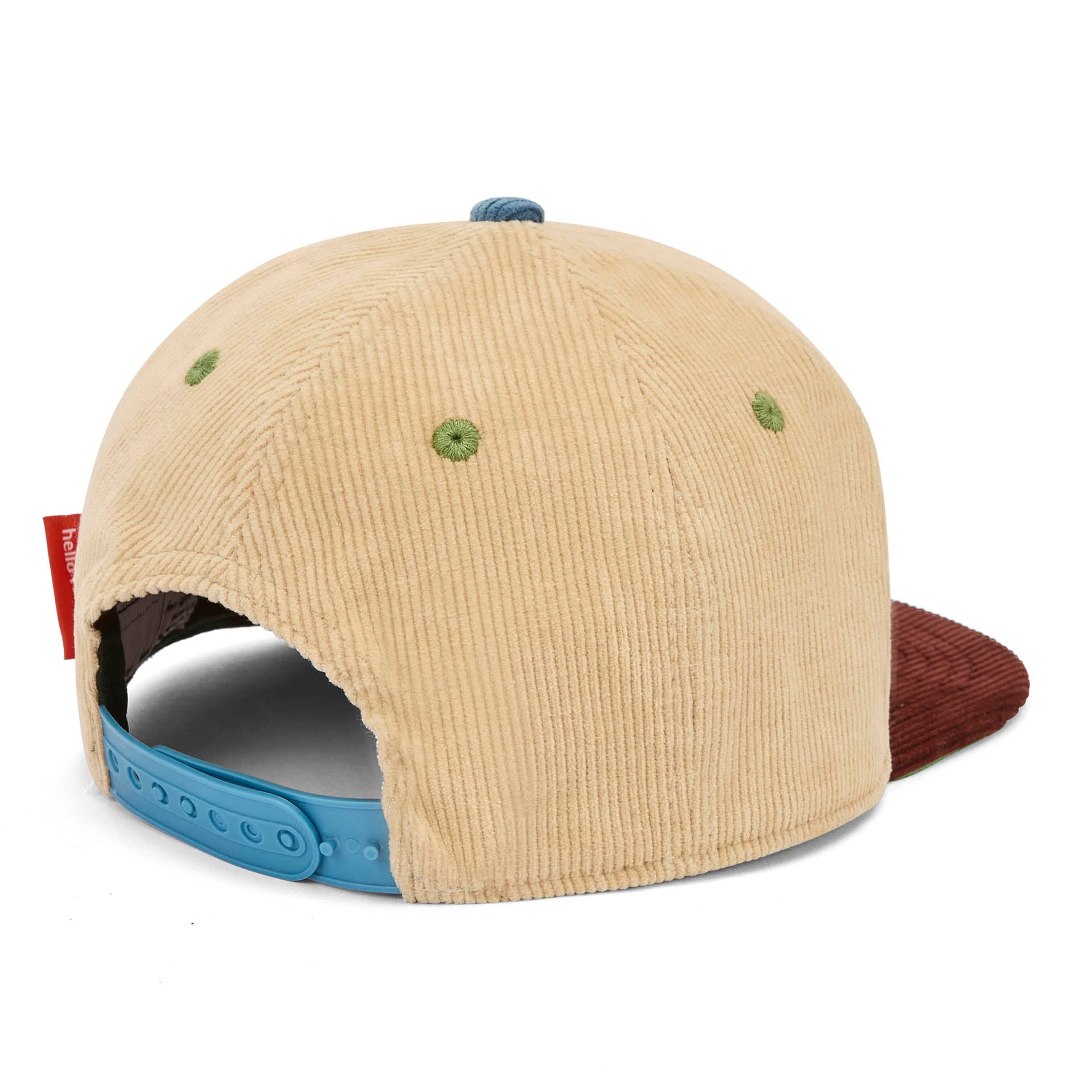 Cappellino in velluto Beige Sweet Almond per bambini – vista posteriore