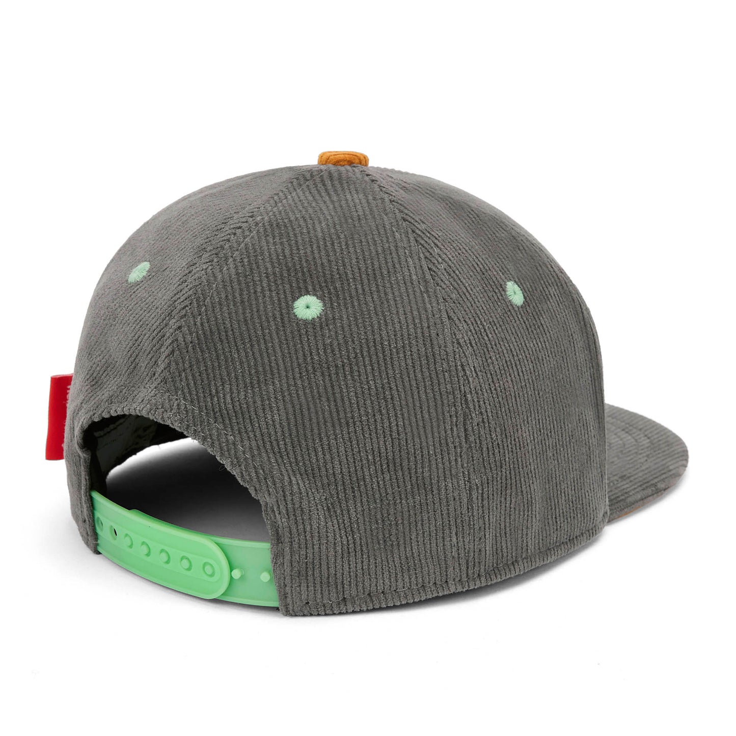 Cappellino velluto grigio Sweet Berry per bambini – vista posteriore 