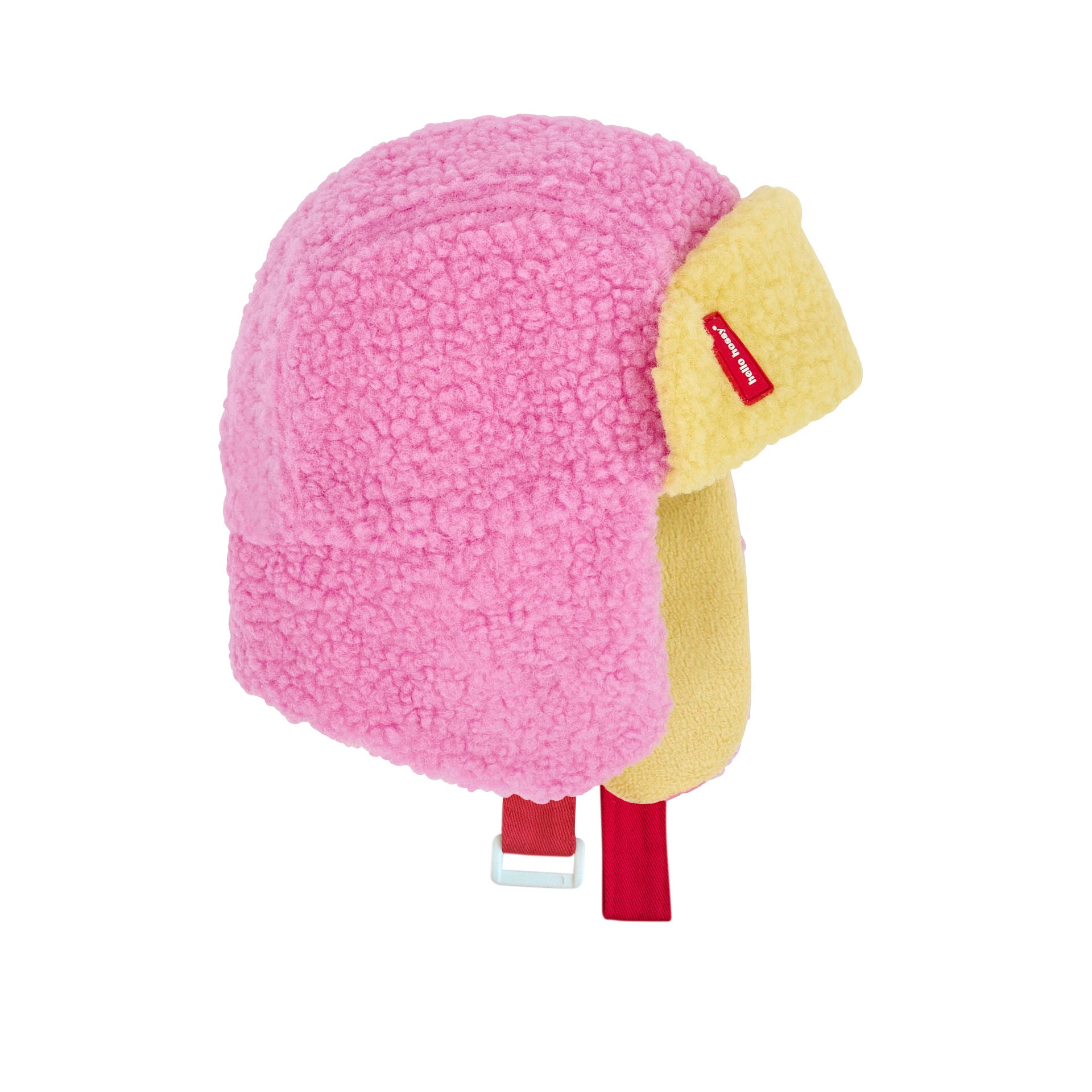 Colbacco in sherpa e pile bicolore Cozy Kira per bambini e bebè – vista laterale