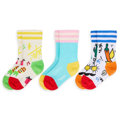 Set calzini bambini, cotone biologico, accessorio colorato, regalo bambino, a partire da 1 anno, Cool Kids Only !