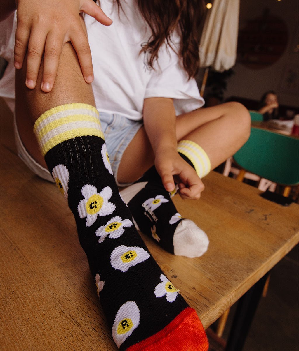 Calzini per bambini Eggs, cotone biologico, accessorio colorato, regalo per bambini, da 1 anno, Cool Kids Only !