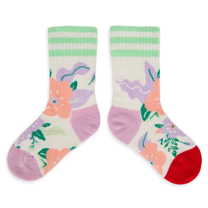 Calzini Bambini Flowers, cotone biologico, accessorio colorato, regalo bambino, da 1 anno, Cool Kids Only!