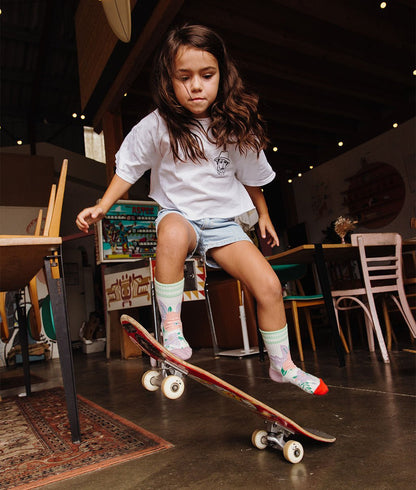 Calzini Bambini Flowers, cotone biologico, accessorio colorato, regalo bambino, da 1 anno, Cool Kids Only!