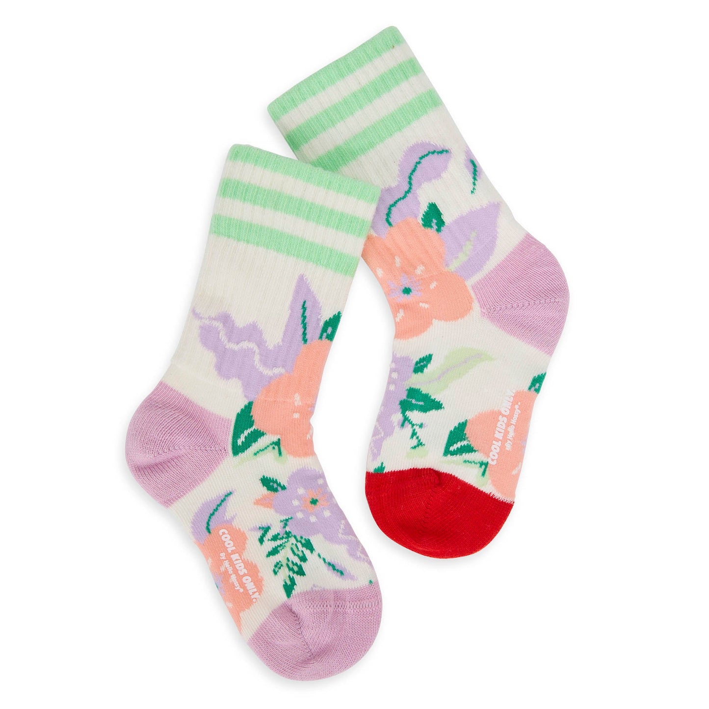 Calzini per bambini Flowers, cotone biologico, accessorio colorato, regalo bambino, da 1 anno, Cool Kids Only !