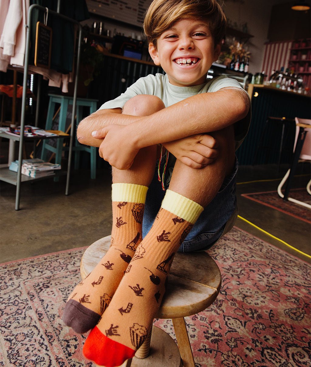 Calzini bambini Groovy, cotone biologico, accessorio colorato, regalo bambino, da 1 anno, Cool Kids Only !