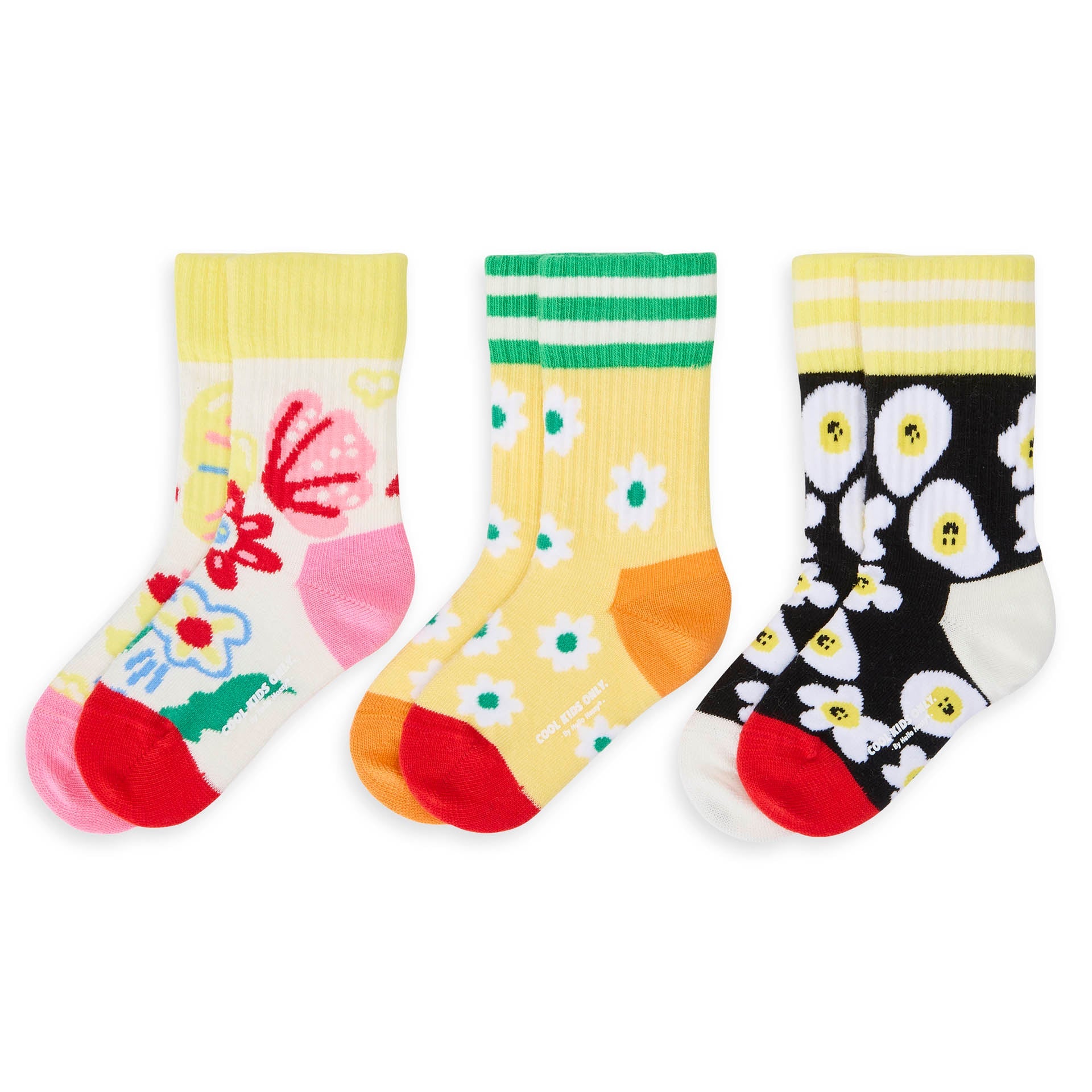 Set calzini bambini, cotone biologico, accessorio colorato, regalo bambino, a partire da 1 anno, Cool Kids Only !
