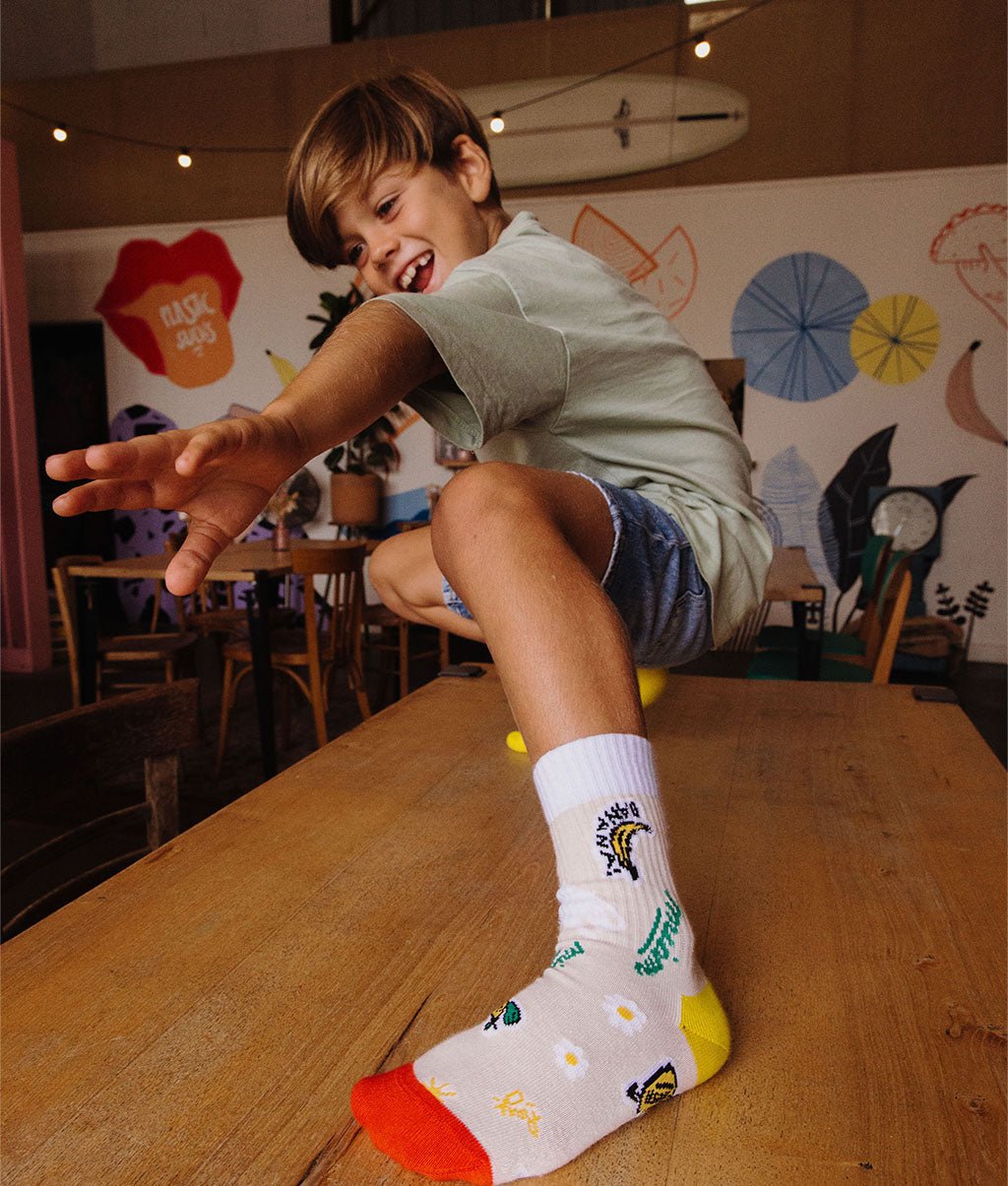 Calzini Bambini Market, cotone biologico, accessorio colorato, regalo bambino, da 1 anno, Cool Kids Only!
