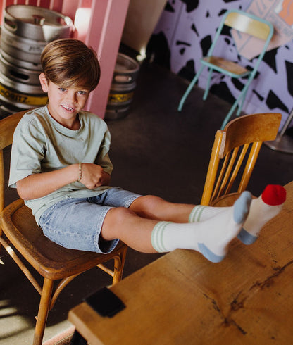 Calzini bambini Mini Creamy, cotone biologico, accessorio colorato, regalo bambino, da 1 anno, Cool Kids Only !