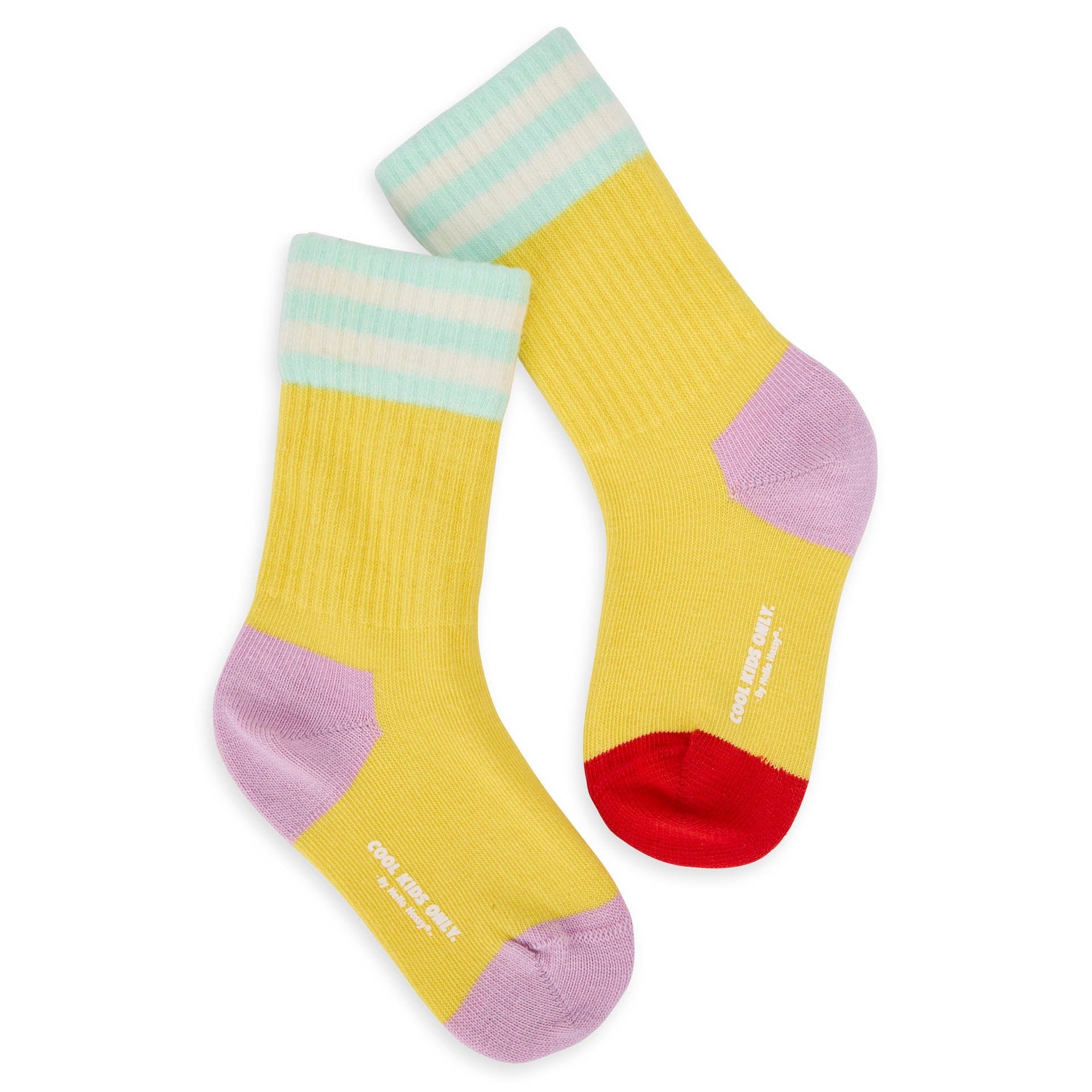 Calzini Bambini Mini Sunshine, cotone biologico, accessorio colorato, regalo bambino, da 1 anno, Cool Kids Only !