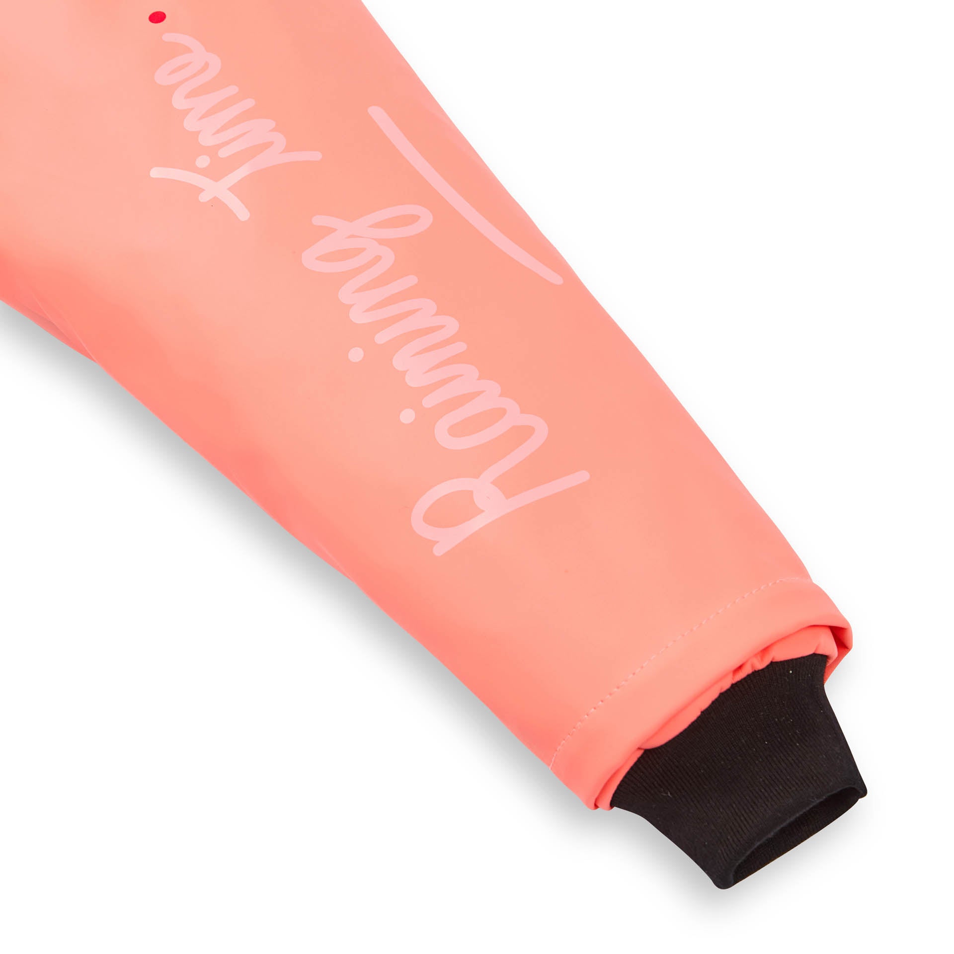 Giacca cerata impermeabile Pink per bambini - dettaglio manica