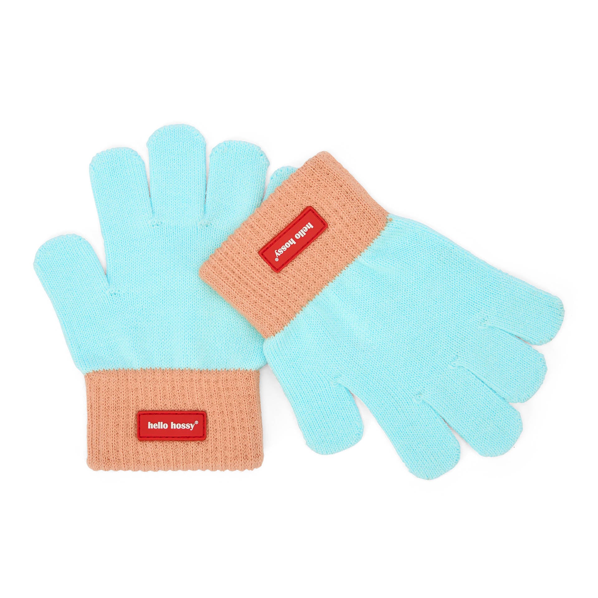 Guanti in maglia bicolore Handy Candy per bambini e bebè – vista piatta