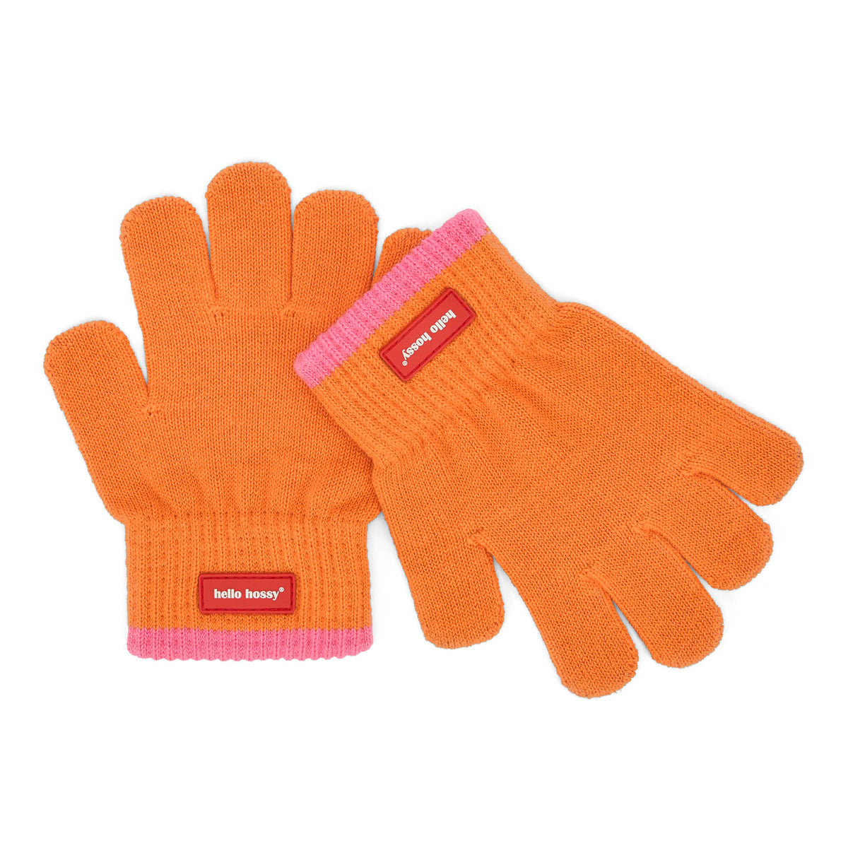 Guanti in maglia bicolore Handy Indie per bambini e neonati – vista piatta