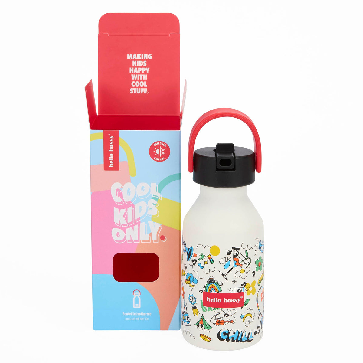 Borraccia bambini Chill: isotermica, 350ml, adatta ai bambini, Cool Kids Only!