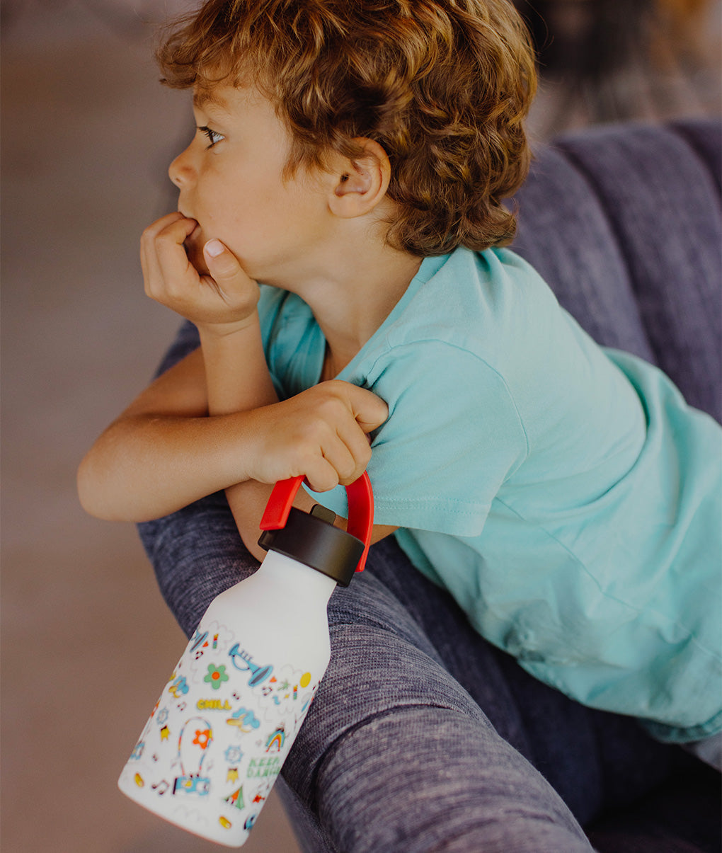 Borraccia bambini Chill: isotermica, 350ml, adatta ai bambini, Cool Kids Only!