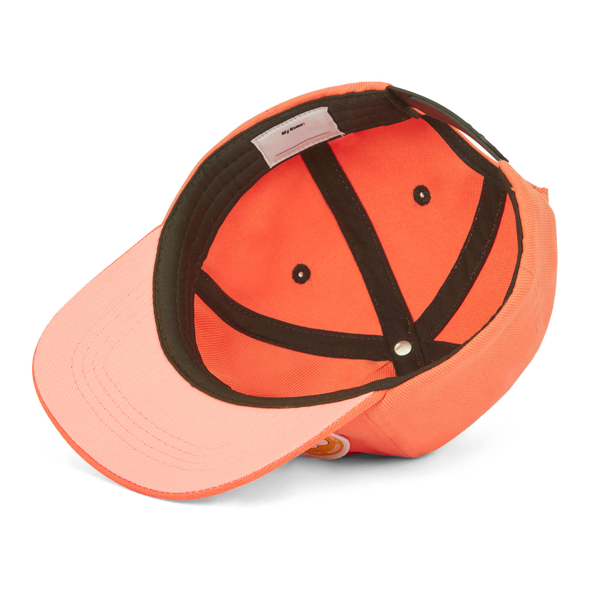 Cappellino bambino arancione visiera curva motivo skate Hello Hossy