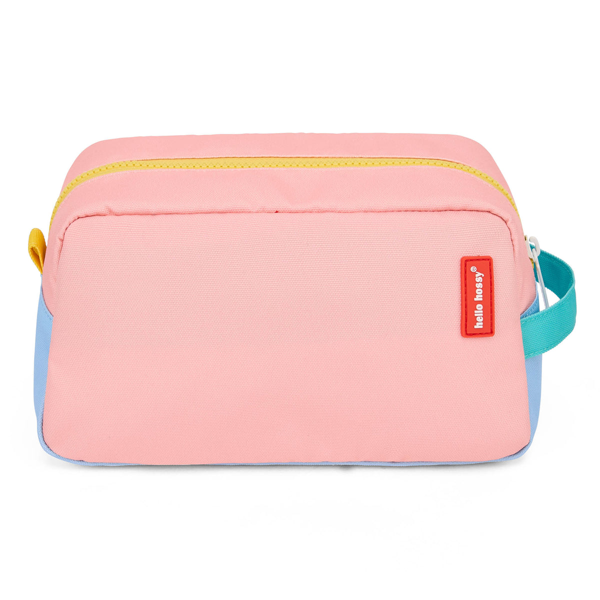 Beauty case bambino rosa chiusura con zip manico colorato Hello Hossy
