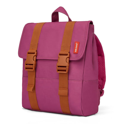 Zaino per bambini viola con spallacci color cammello Hello Hossy
