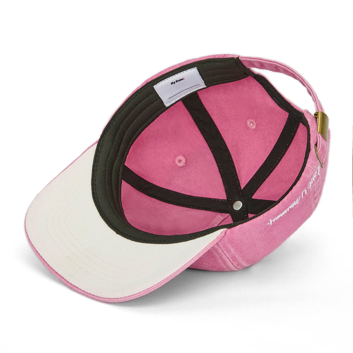 Cappellino da bambino rosa con visiera curva e ricamo mamma Hello Hossy
