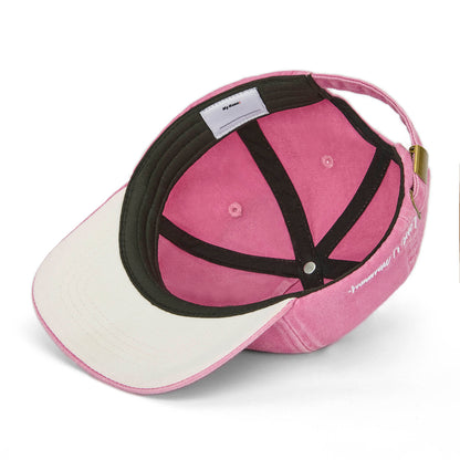 Cappellino da bambino rosa con visiera curva e ricamo mamma Hello Hossy