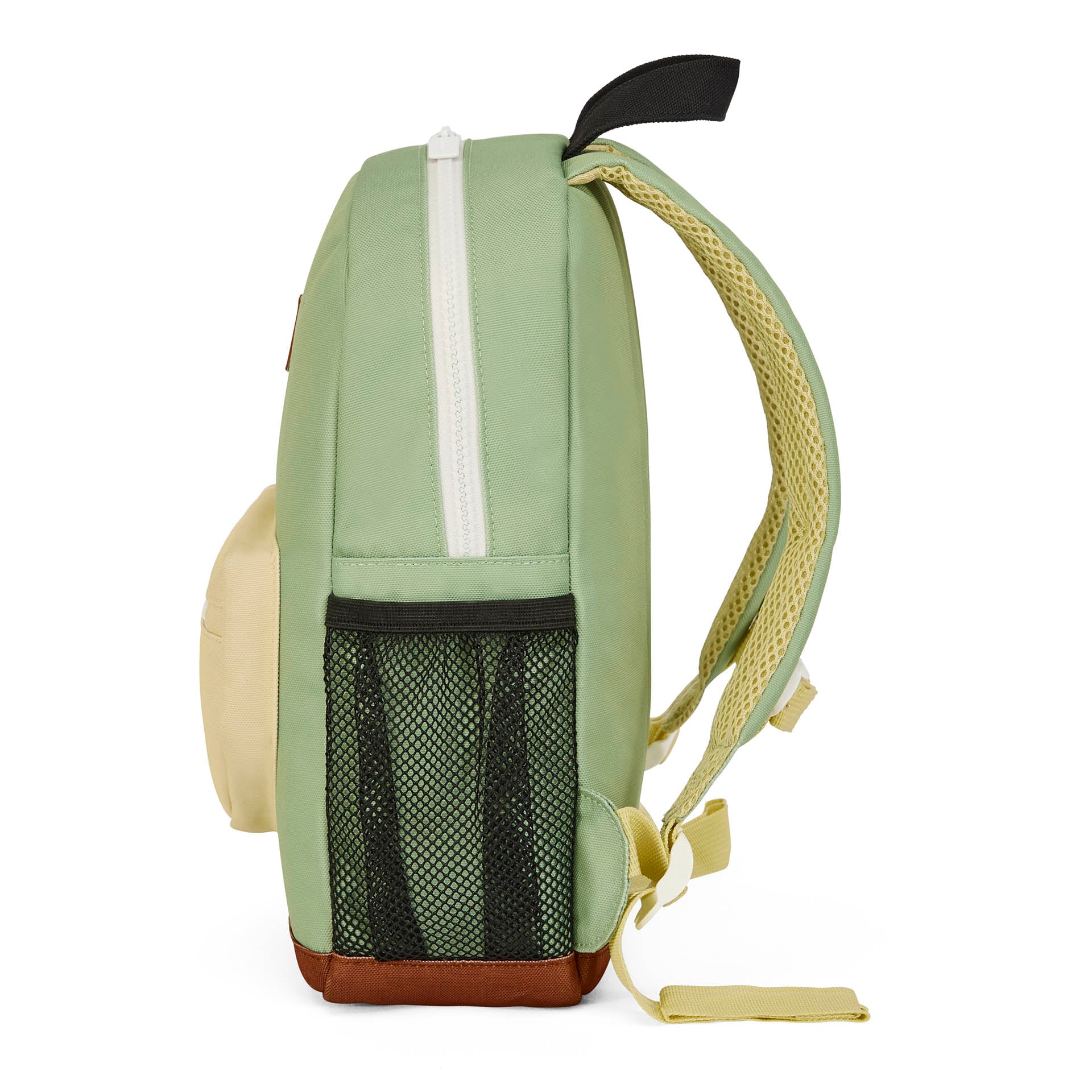 Zaino per bambini verde tasca in rete nera base marrone Hello Hossy