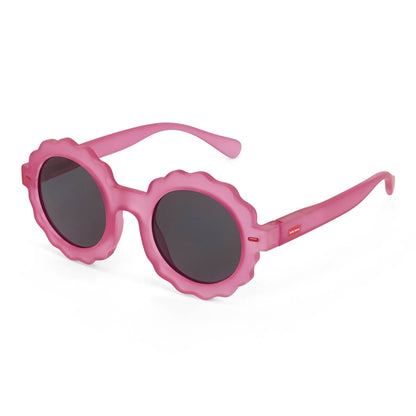 Occhiali da sole bambino fuchsia forma a fiore lenti scure Hello Hossy