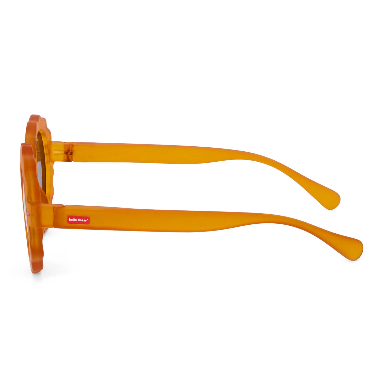 Occhiali da sole per bambini arancioni con montatura opaca Hello Hossy