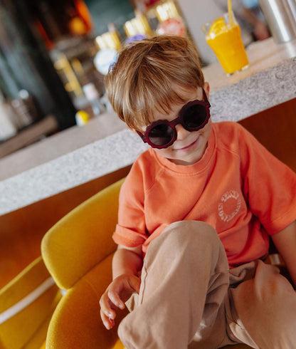 Occhiali da sole per bambini viola dalla forma originale, lenti scure Hello Hossy