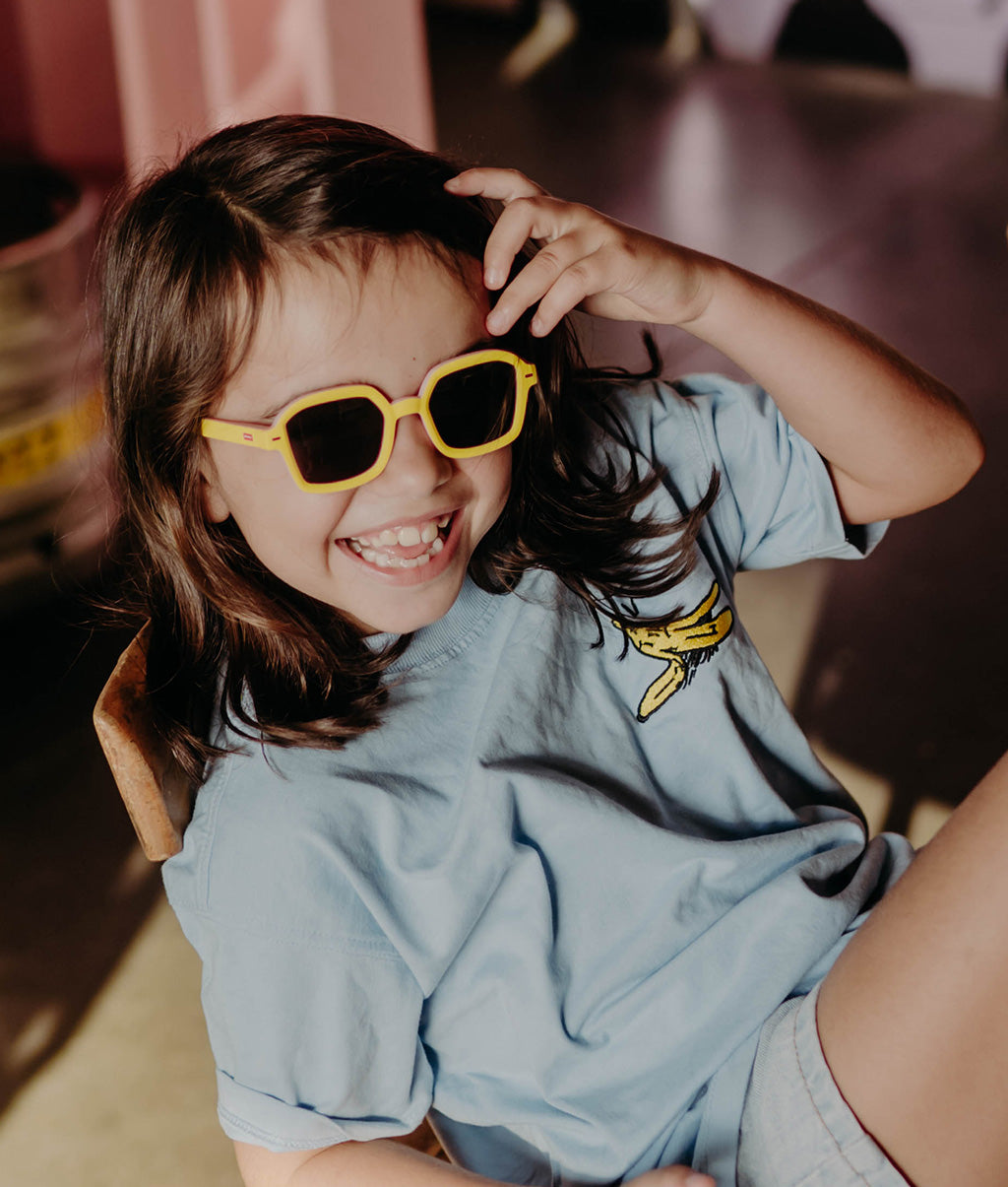 Occhiali da sole Bambini Hossy Daisy, colorati, lenti categoria 3, UV400, lenti polarizzate, dai 2 anni, Cool Kids Only!