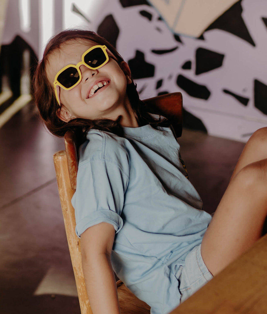 Occhiali da sole Bambini Hossy Daisy, colorati, lenti categoria 3, UV400, lenti polarizzate, dai 2 anni, Cool Kids Only!