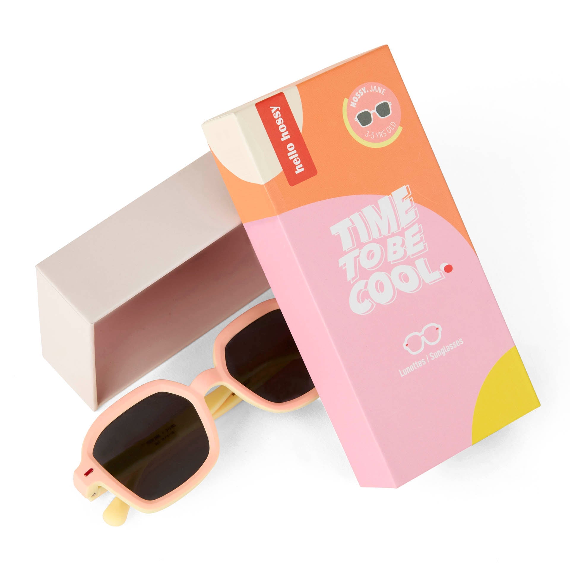 Occhiali da sole bambini Hossy Jane, colorati, lenti categoria 3, UV400, lenti polarizzate, dai 2 anni, Cool Kids Only!