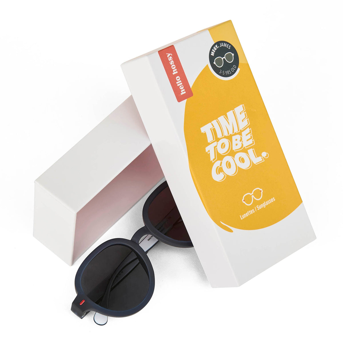 Occhiali da sole bambini Megy James, colorati, lenti categoria 3, UV400, lenti polarizzate, da 2 anni, Cool Kids Only !