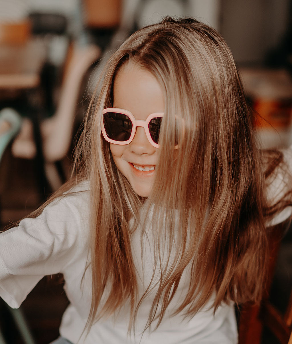 Occhiali da sole bambini Hossy Jane, colorati, lenti categoria 3, UV400, lenti polarizzate, dai 2 anni, Cool Kids Only!