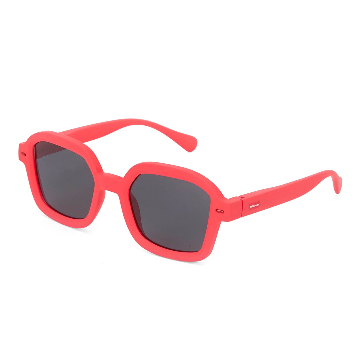 Occhiali da sole bambino rosso forma quadrata Hello Hossy