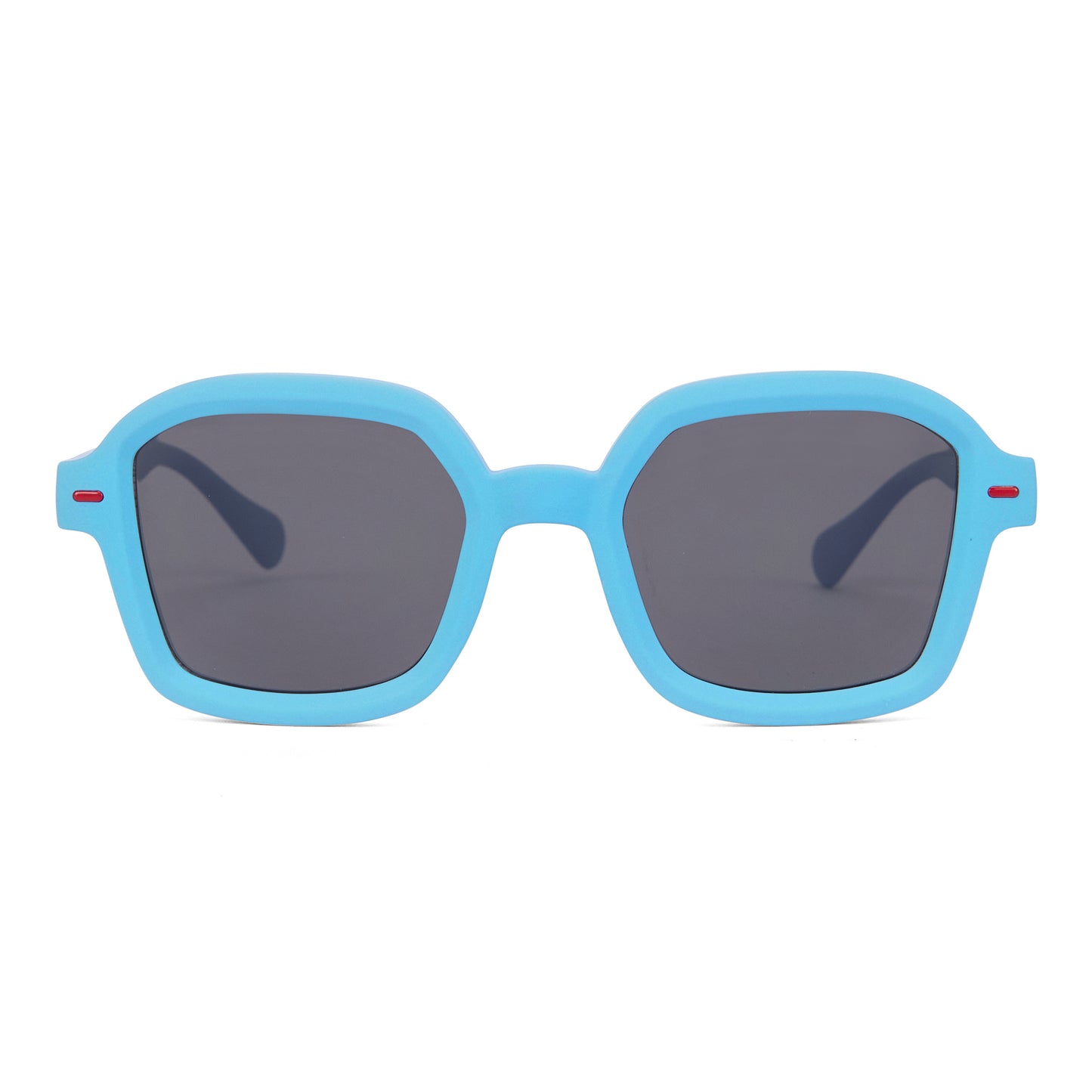 Occhiali da sole per bambini blu, forma quadrata, montatura spessa Hello Hossy