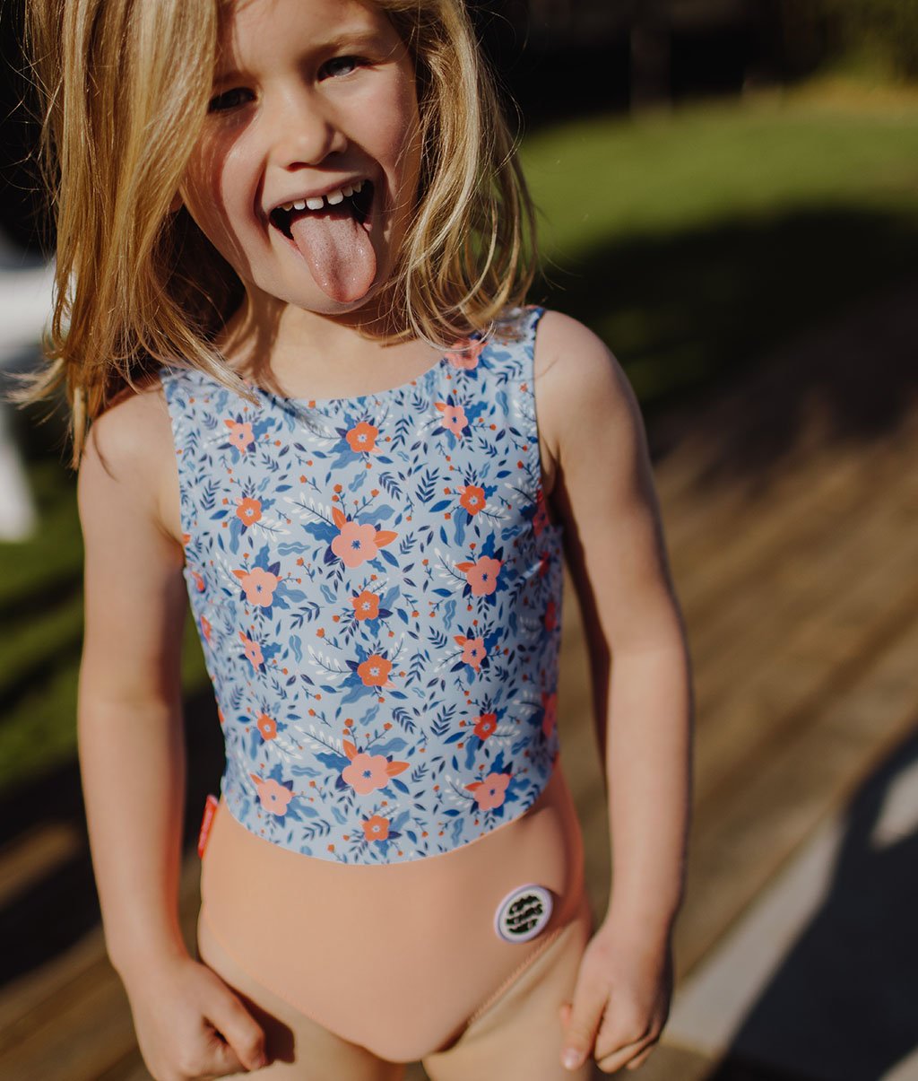 Costume da bagno bambina Champêtre Anti-UV, intero, Cool Kids Only !