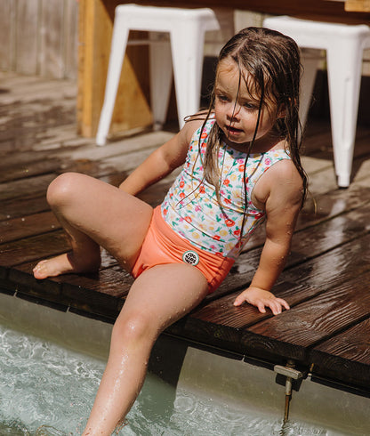 Costume da bagno bambina Watercolor anti-UV, intero, Cool Kids Only !