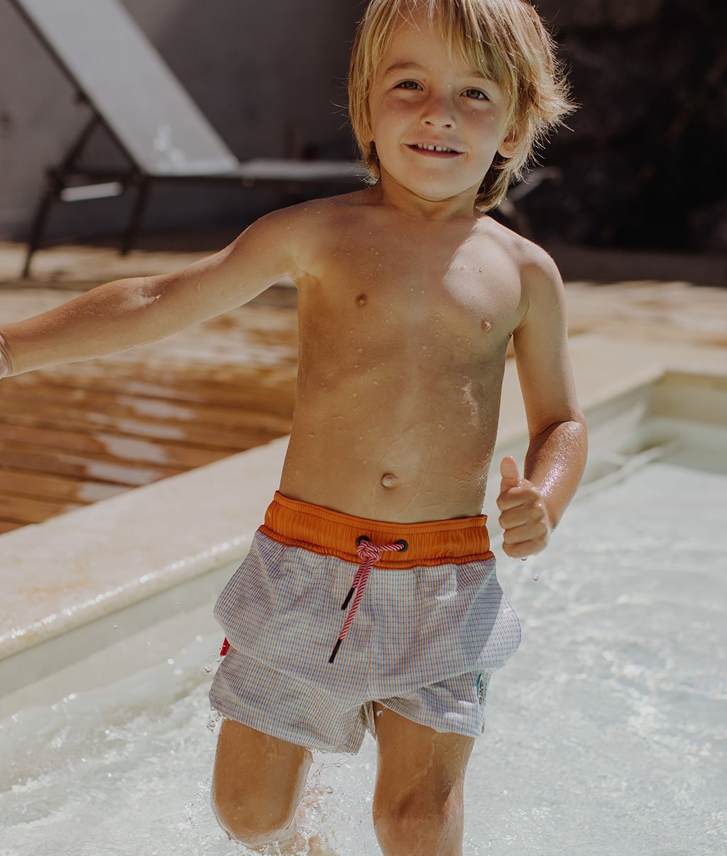 Costume da bagno da bambino Vichy Anti-UV, colorato, Cool Kids Only!