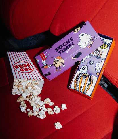 Set di calzini per bambini con motivi Halloween colorati in confezione Hello Hossy