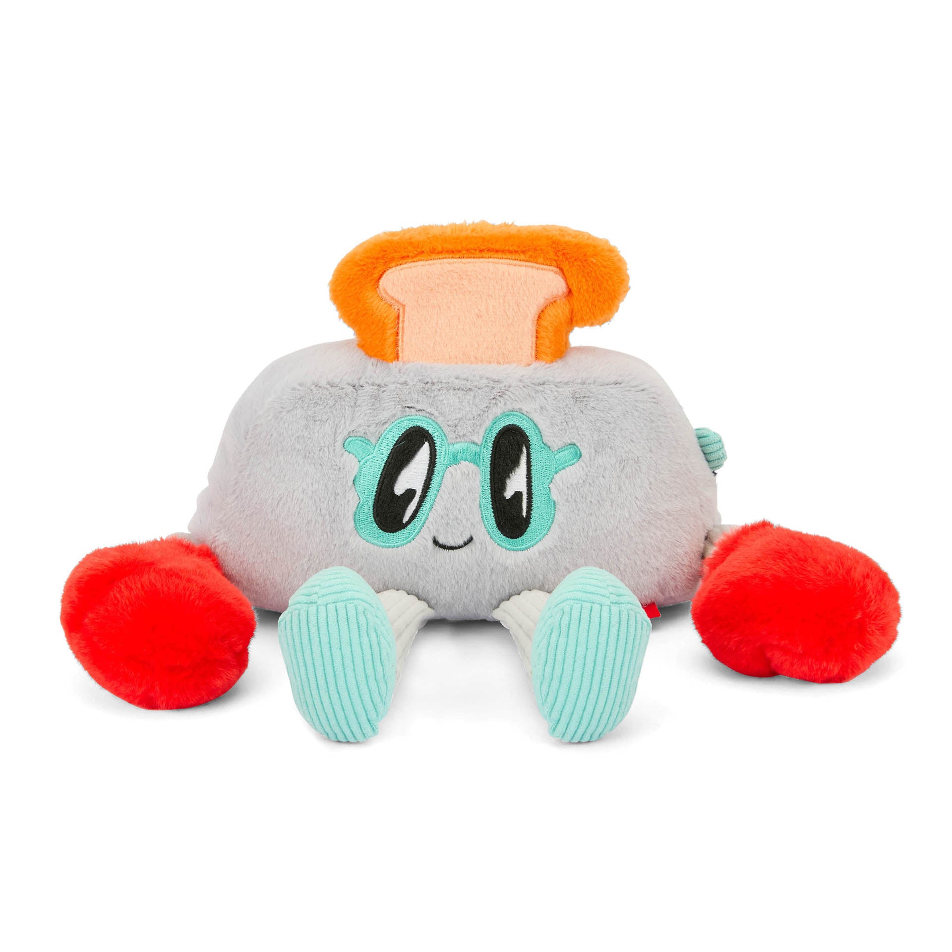 Peluche originale per bambini Hello Hossy Punchy Toast - vista frontale, appoggiata