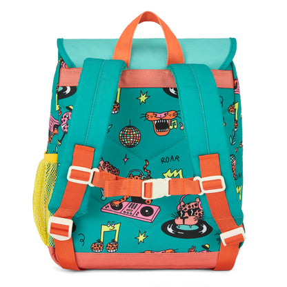 Zaino per bambini verde corallo con motivo ad animali colorati Hello Hossy