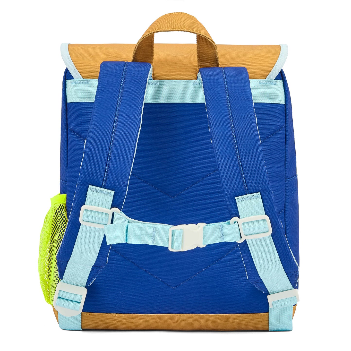 Zaino bambino blu chiaro spallacci regolabili verdi Hello Hossy