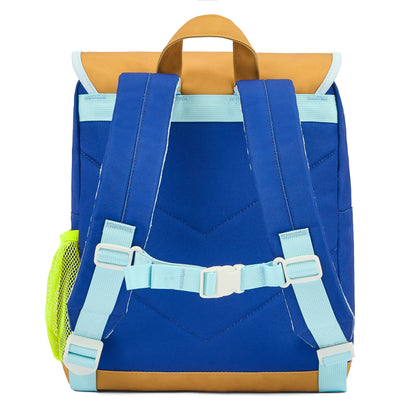 Zaino bambino blu chiaro spallacci regolabili verdi Hello Hossy