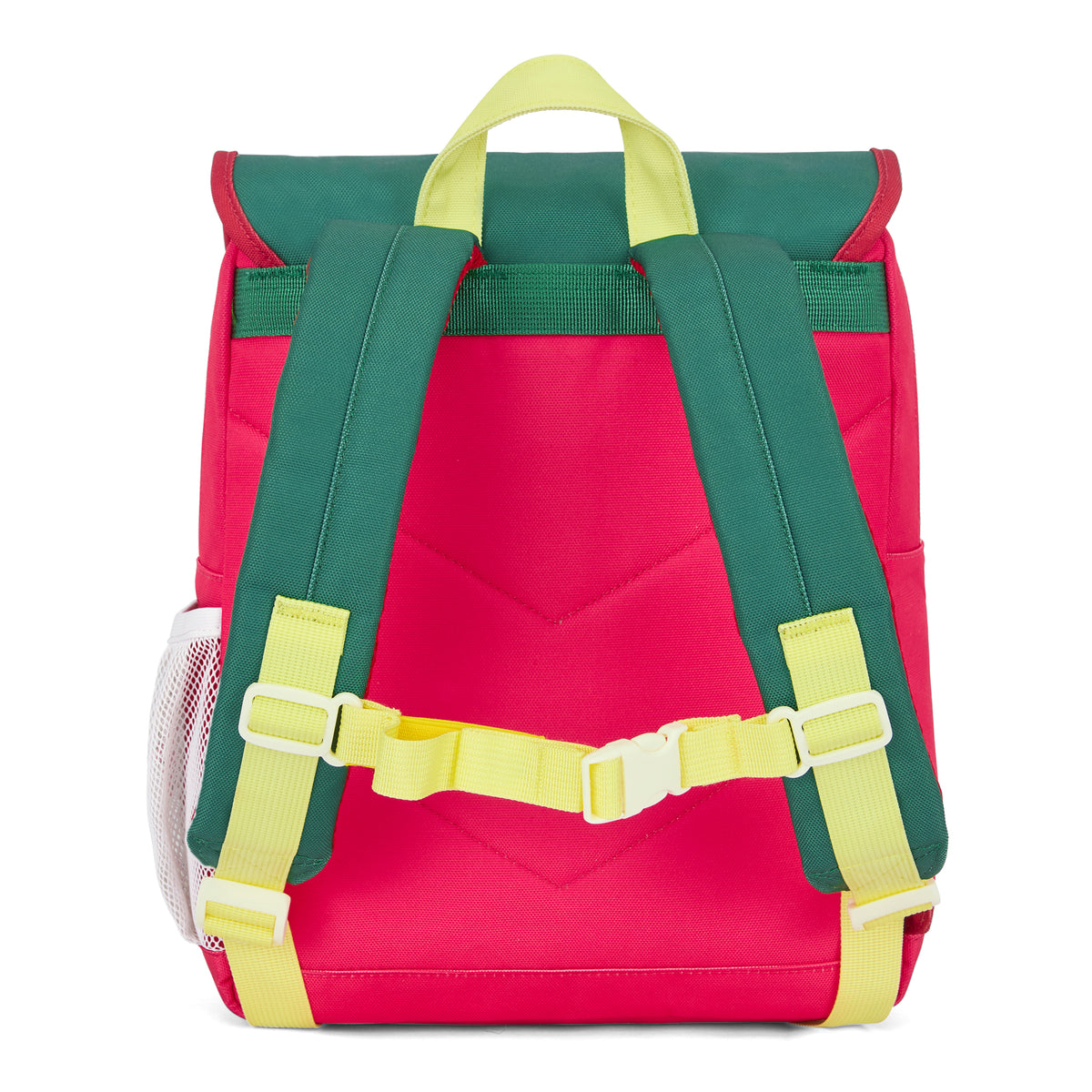 Zaino per bambini framboise verde e giallo con cinghie regolabili Hello Hossy