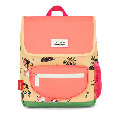 Zaino bambino giallo rosa motivo unicorno Hello Hossy
