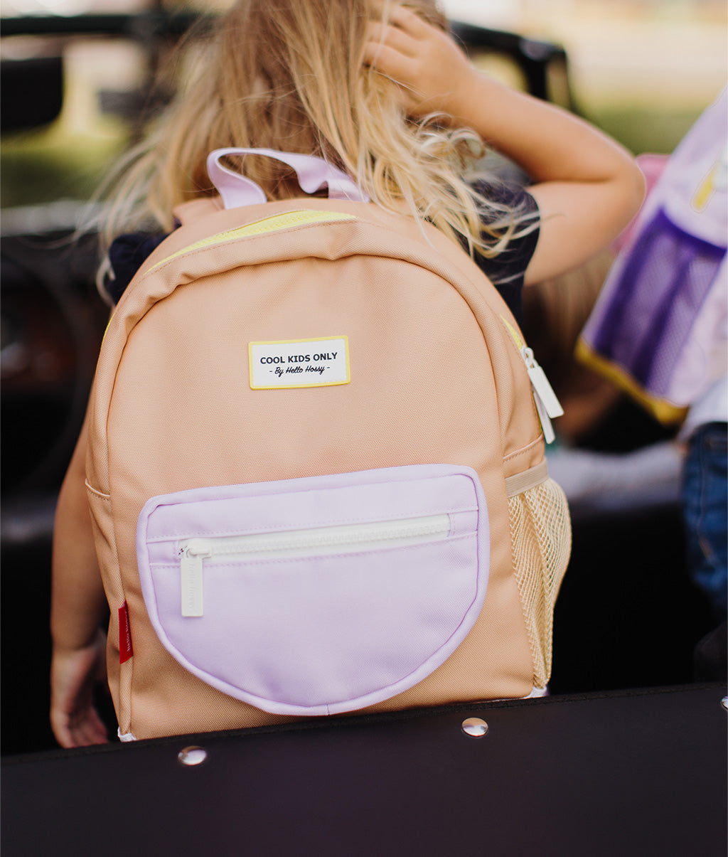 Zaino Bambini Mini Crema Brûlée, eco-responsabile, dai 2 anni, Cool Kids Only !
