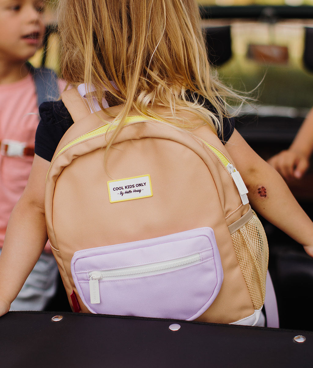 Zaino Bambini Mini Crema Brûlée, eco-responsabile, dai 2 anni, Cool Kids Only !